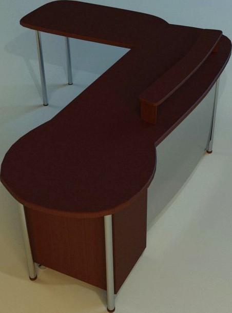 Computer table boss3d model