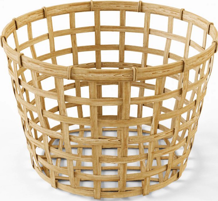 Wicker Basket Ikea Gaddis diameter 323d model