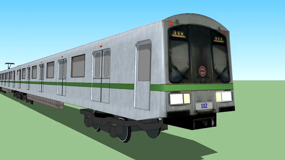 Shanghai Metro Line 2 AC-01 Train (SIEMENS Company)