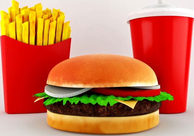 Cheeseburger Menu3d model