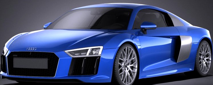 Audi R8 V10 2016 VRAY3d model