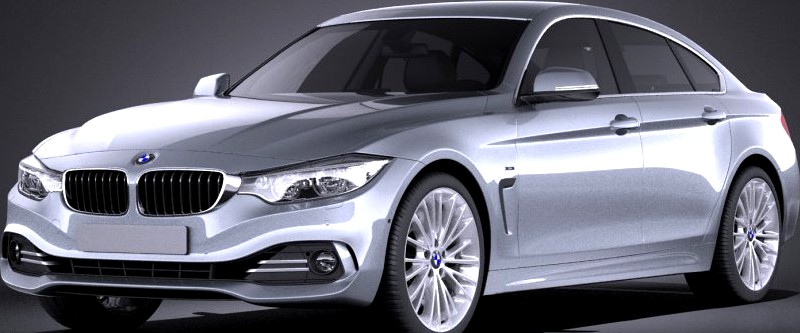 BMW 4 Series Gran Coupe 2015 VRAY3d model