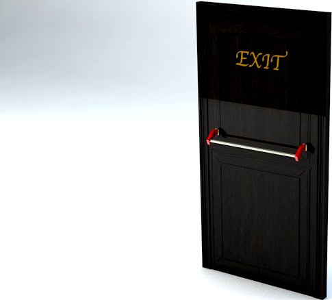 Hotel Emergency Exit Door3d model