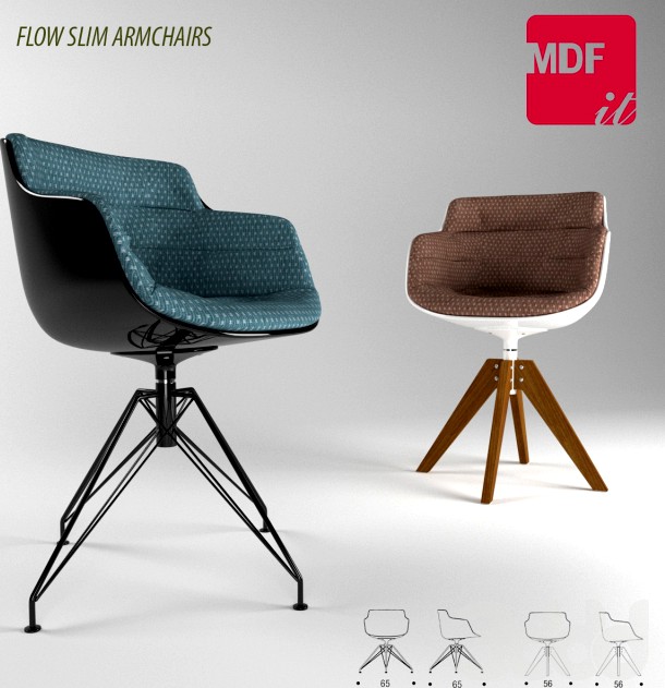 FLOW SLIM ARMCHAIRS