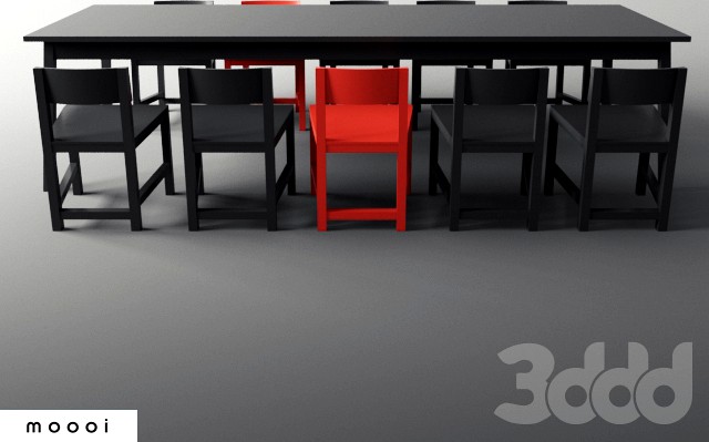 Moooi / AVL Table / AVL Shaker Chair