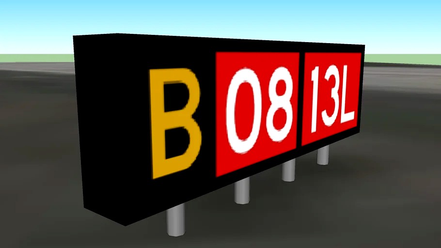 Southport Airfield Signage - B 08 - 31L