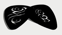 Plectrum with Tattoo design