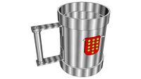 caneca de metal de choop
