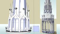 Lanterne de la cathedrale d'Amien (partie superieure)
