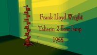 Frank Lloyd Wright Taliesin 2 floor lamp