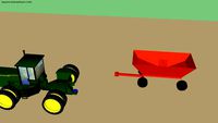 sketchyphysics JOHN DEERE 9620 with gravity wagon