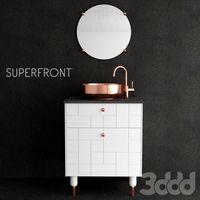 Умывальник Superfront BLOCKS (Vray+Corona)