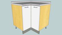 Base ad angolo L 90cm