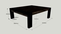 640631 Dax salontafel rectangle