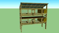2 Level Quail Hutch/Coop