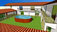 Villa avec jardin dans cloitre