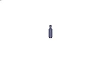 Lateral elastomer plunger threaded body with seal delrin head Ø18 x 45 mm - 200 N