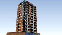 Edifício com obra parada