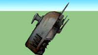 destroyed tie fighters dropship head