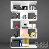 Marcel Bookcase with Decorative Set