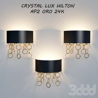 БРА НАСТЕННОЕ CRYSTAL LUX HILTON AP2 ORO 24K