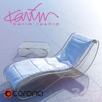 Лежак с матрасом Karim Rashid, Talenti, Breez, тортора