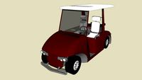 Big Red Golf Cart