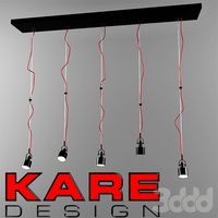KARE Pendant Lamp Fabbrica Dining Black
