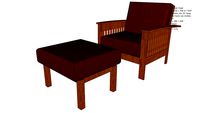Morris Chair & Ottoman