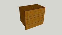 WIDE FRAME OAK KITCHEN RANGE - 2 PAN DRAWER