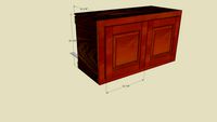 Bathroom Cabinet with Raised panel Rail and Style doors