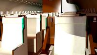 Aircraft cabin with interior