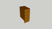 WIDE FRAME OAK KITCHEN RANGE - 4 DRAWER BASE UNIT