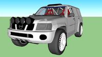 Nissan Patrol Y61 rally car