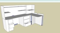 UC desk for two people