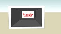 amazingly you can avoid unneccecary details by making optical illusions