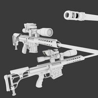 Barrett M-98B Bolt-Action Rifle .338 Caliber