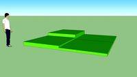 Unbalanced handball court