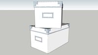 IKEA KASSETT 16x26 Box with lid white