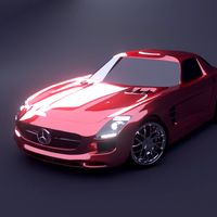 Mercedes SLS AMG : Rigged