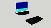 Computer with Keyboard