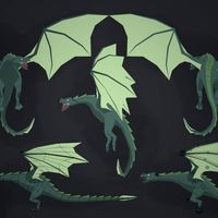 Low Poly Rigged Dragon