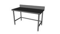 Worktable w/Back-Splash & Cross-Bracing WT1-30-XB-60]