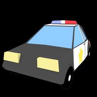 low poly Cop / Police Car