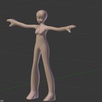 Cartoon Girl Base Body