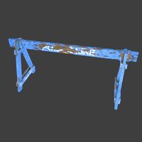 Police wood barricade