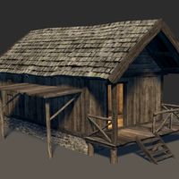 Hunters Cabin (Low Poly + LoD)