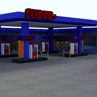 Low poly Pertrol Pump