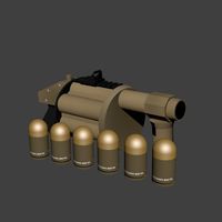 Low Poly MGL-32 Grenade Launcher