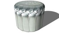 Pouf MARRAKECH argenté, Maisons du monde. Réf: 133.474 Prix:89